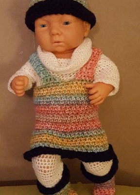 Ensemble hivers pour poupée 40 cm