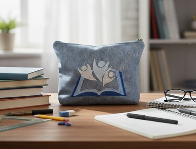 Trousse brodée  L'envol  L’Évasion Culturelle