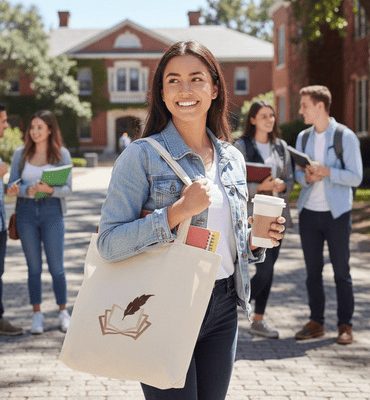 Sac brodé L'envol "l’héritage du savoir"