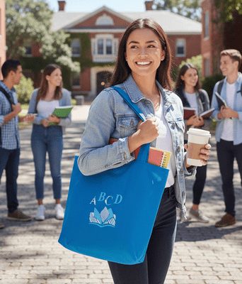 Sac brodé L'envol " éclat du savoir "et sa trousse