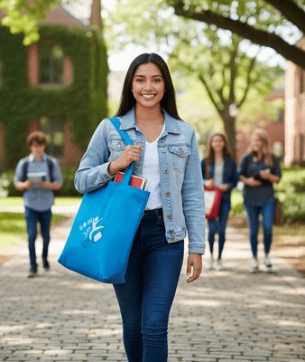 Sac brodé L'envol « Sport & Études »