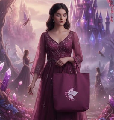 Sac brodé fée « Envol Féerique »