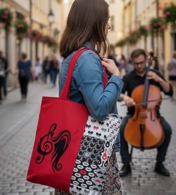 Sac brodé music "Symphonie Rebelle"