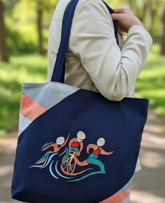 Sac brodé sport "Triple Défi Olympique"