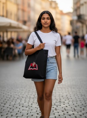 Sac brodé L'envol L'Éveil Artistique