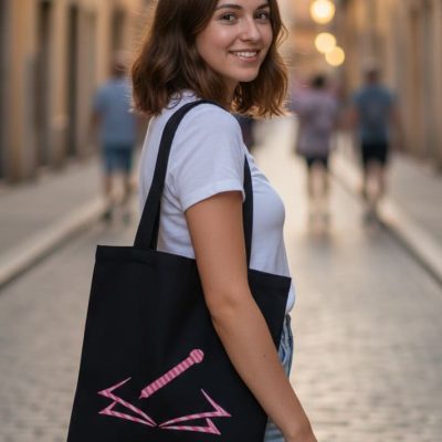 Sac brodé L'envol symétrie urbaine