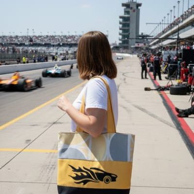 Sac  brodé auto "Plein Gaz"