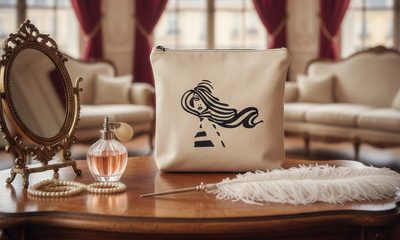 Trousse brodé femme "Sillage Glamour"