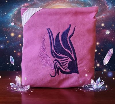 Trousse brodé femme "L'Oiseau de l'Âme"