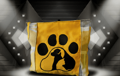 Trousse brodée chat, chien "Pattes de Velours"