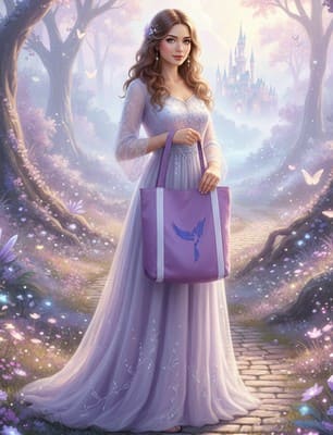 sac brodé fairy « Danse Stellaire »