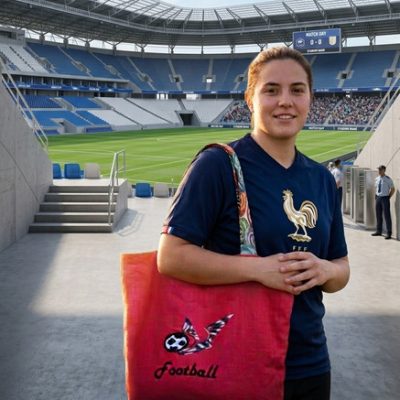 sac brodé sport "La Frappe Magique"