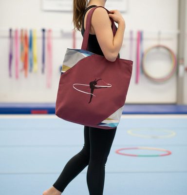 Sac brodé sport "L'Ondulation Infinie"
