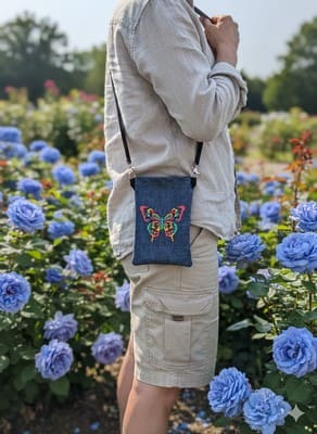 pochette téléphone Papillon Arc-en-Ciel