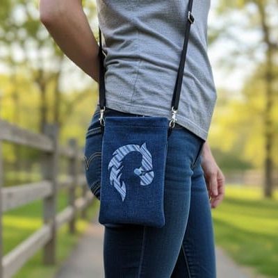 pochette téléphone deux faces