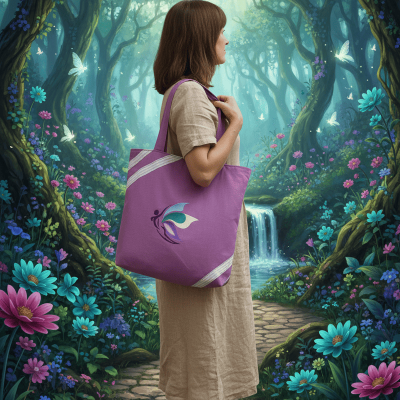 Le Sac « Arc-en-Ciel Féerique » & sa Trousse Assortie