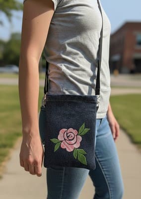 pochette téléphone rose rose