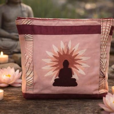 trousse brodée zen "La Clarté du Nirvana"