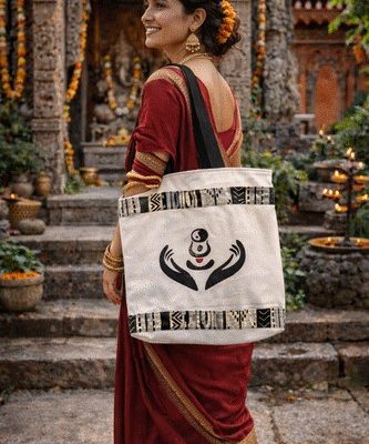 sac brodé zen "Le Souffle du Satori"