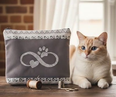 trousse brodée infini "L’Infini des Murmures"