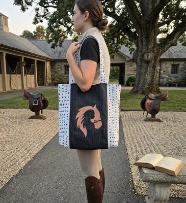 Sac brodé cheval « Esprit Équestre »